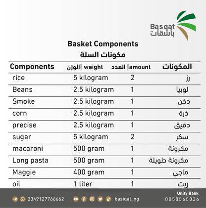 Ramadan food basket ( 1 ) 24$