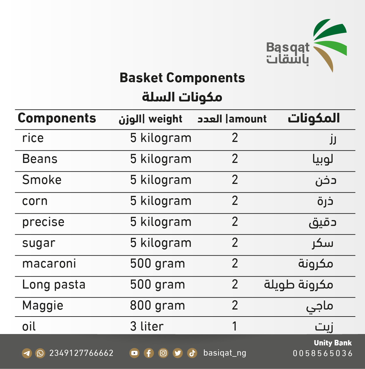 Ramadan food basket ( 2 ) 42$